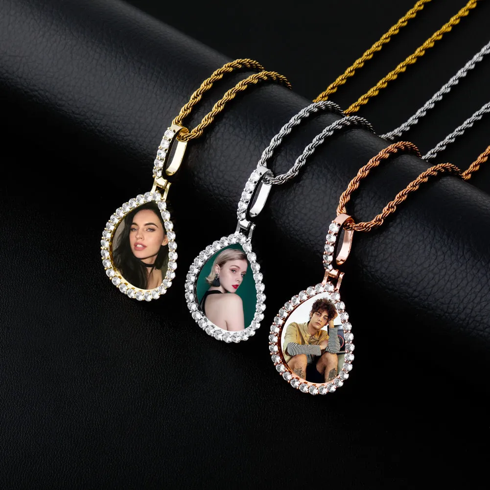 Teardrop Classic Photo Pendant