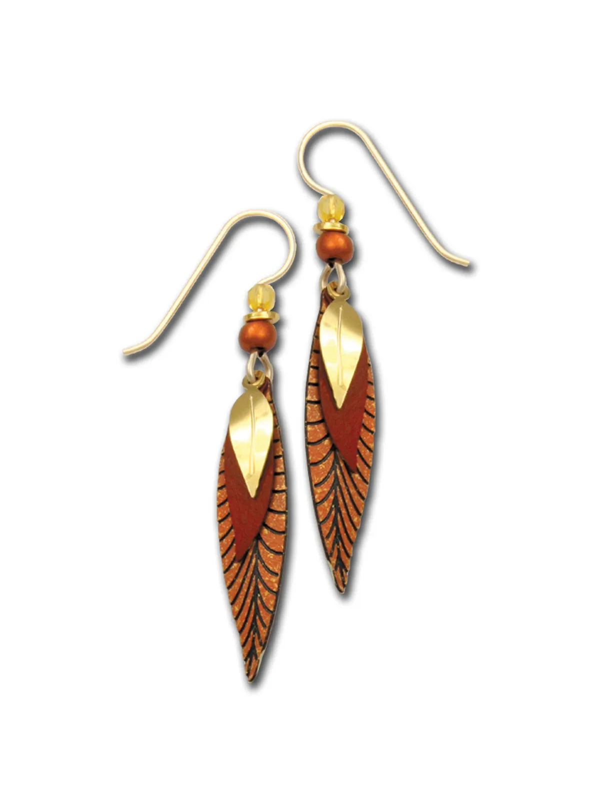 Three Leaves Earrings by Adajio