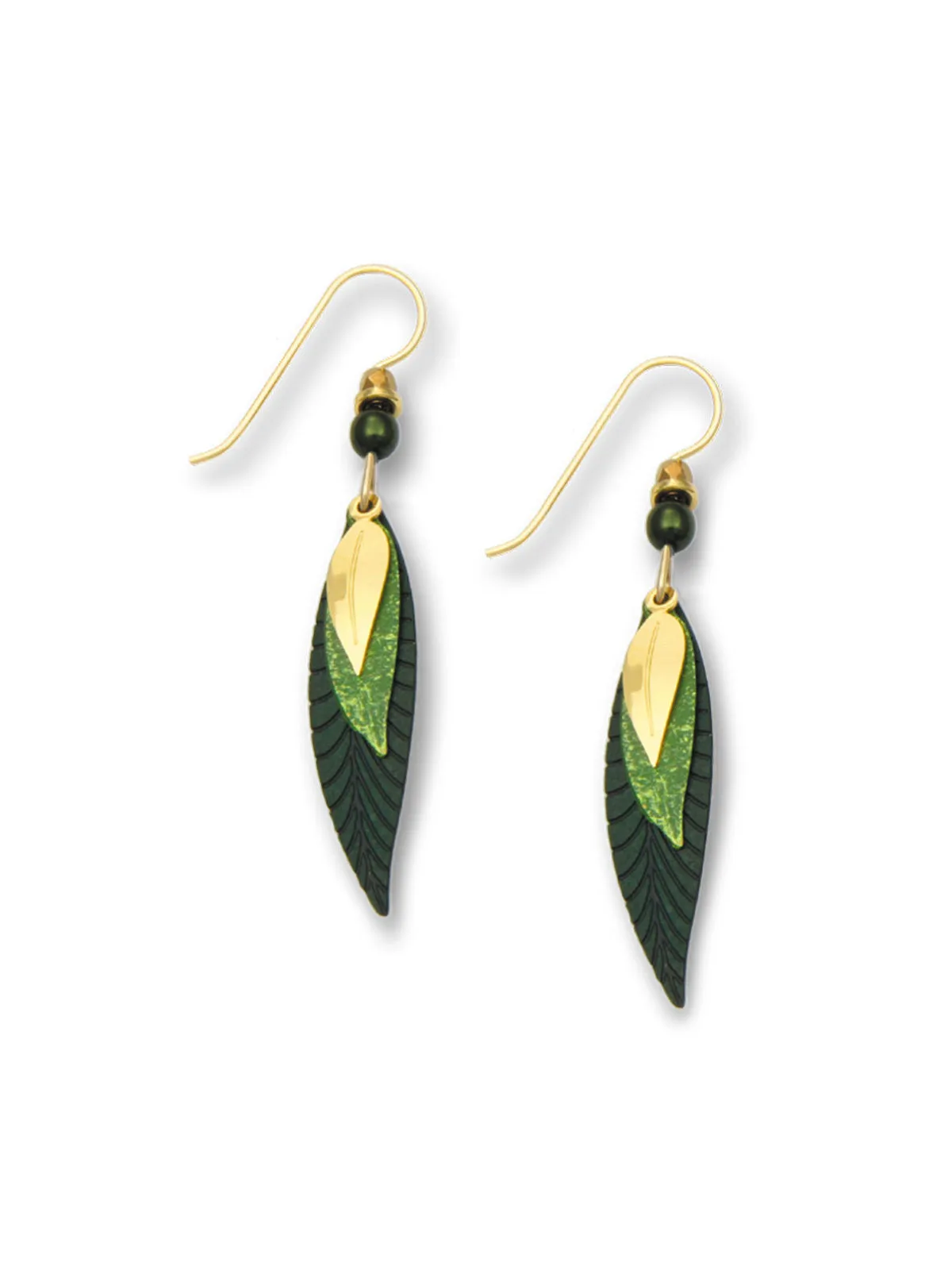Three Leaves Earrings by Adajio