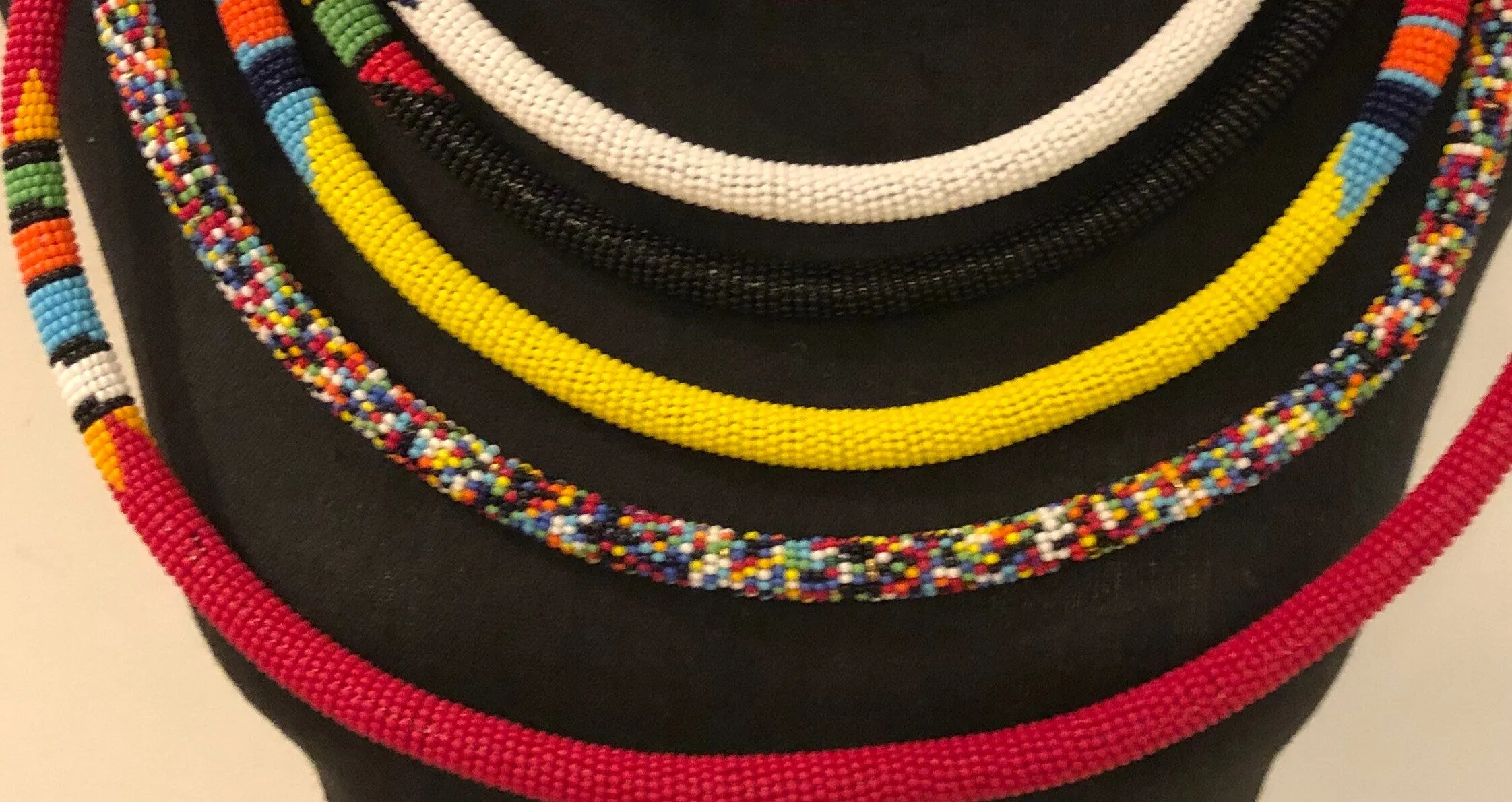 Tiye's Favorite 8-in-1 Empress Beaded Necklace | Multi Strand South African Zulu Beaded Necklace | Tribal & Ethnic | Afrocentric