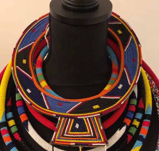 Tiye's Favorite 8-in-1 Empress Beaded Necklace | Multi Strand South African Zulu Beaded Necklace | Tribal & Ethnic | Afrocentric