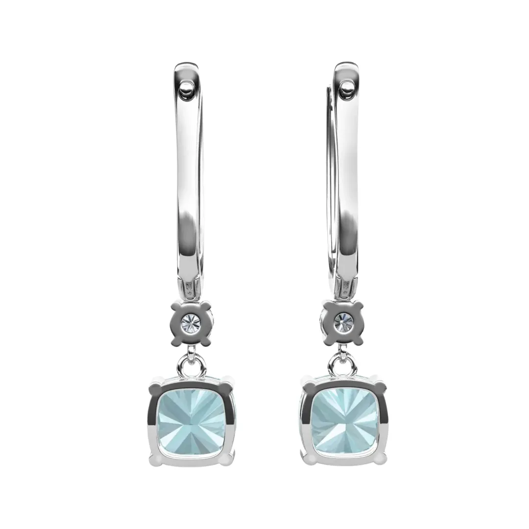 Topaz Charm Huggies