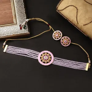 Traditional Kundan Choker Necklace Set
