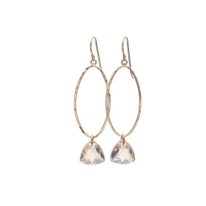Trillion Cut Oval Drop