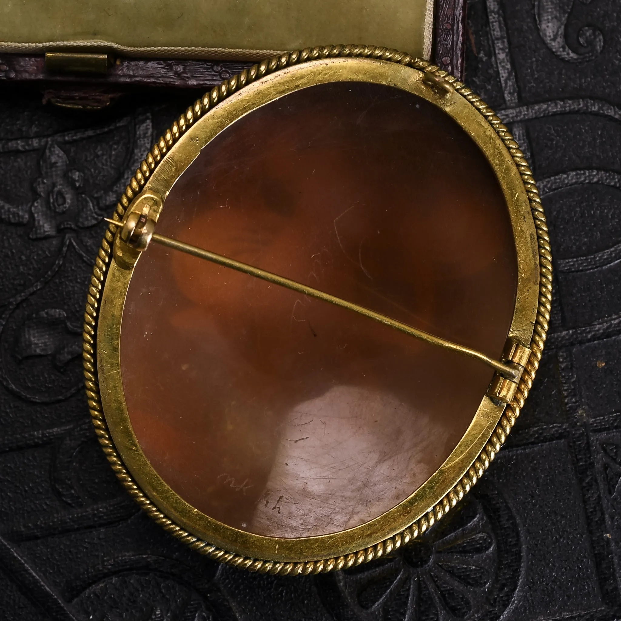 Victorian "The Dancing Muse" Cameo Brooch