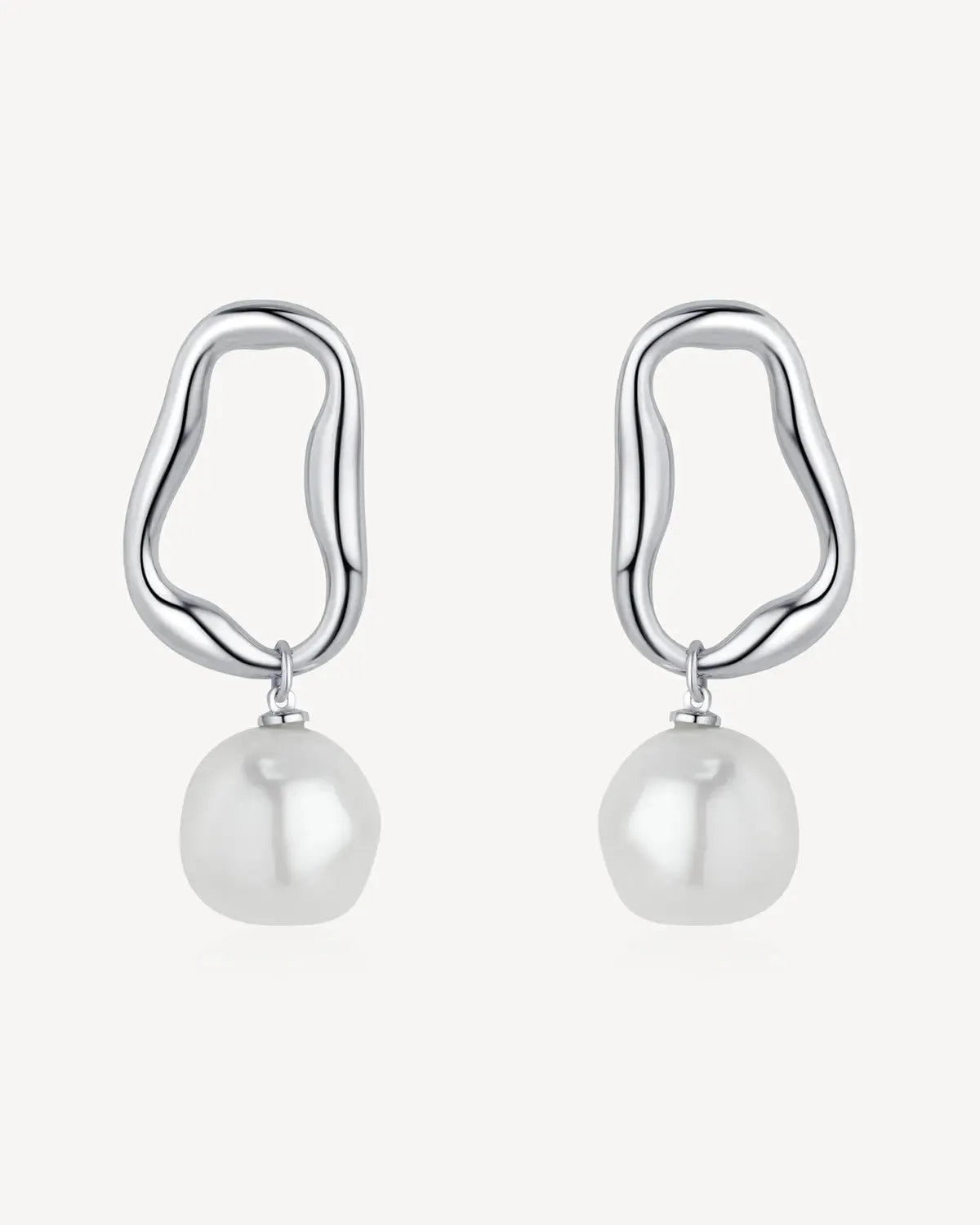 Vintage Baroque Pearl Earrings