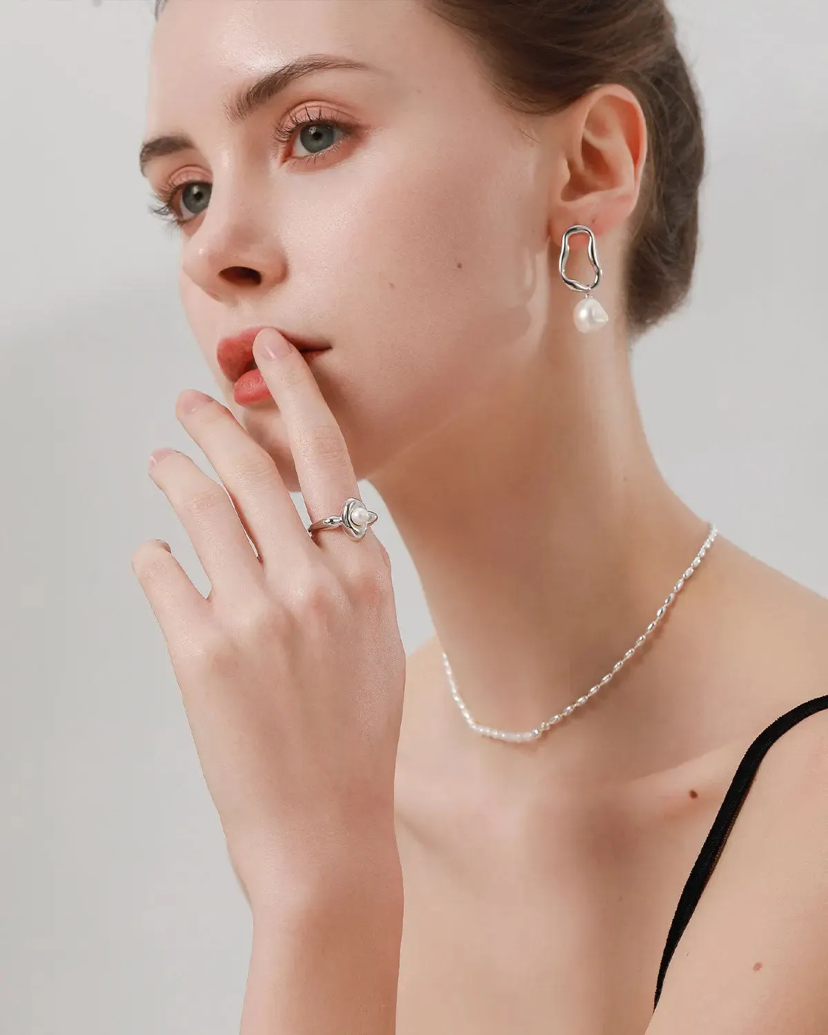 Vintage Baroque Pearl Earrings