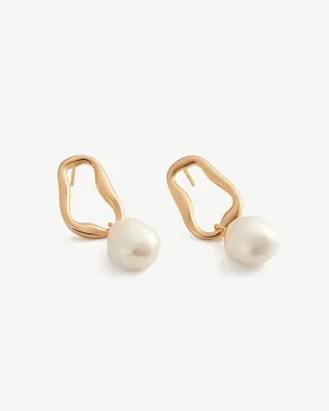 Vintage Baroque Pearl Earrings