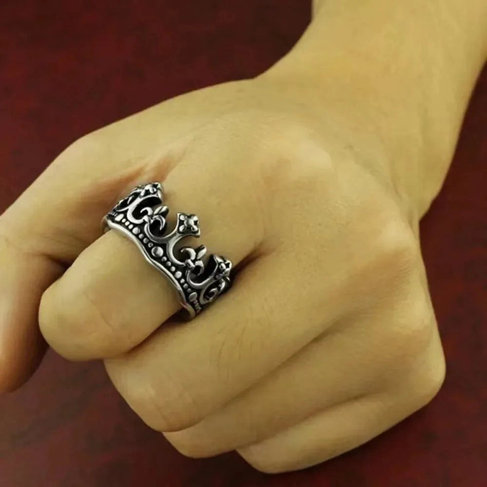 Vintage Crown King Ring