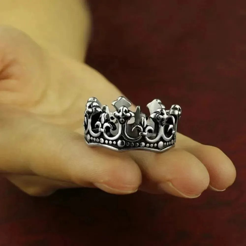 Vintage Crown King Ring