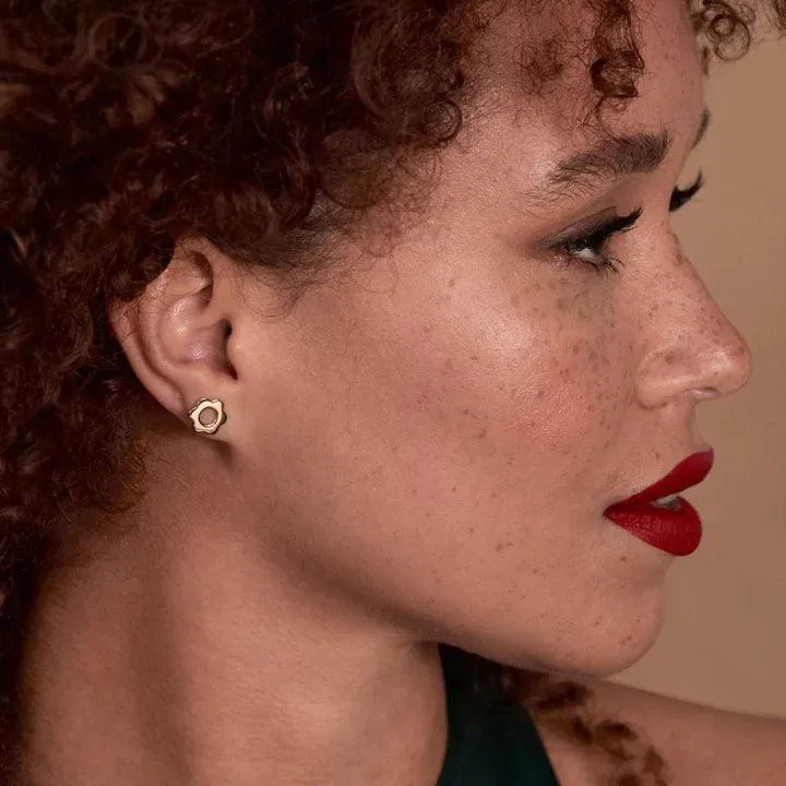 Wildflower Stud Earring - Gold Plated