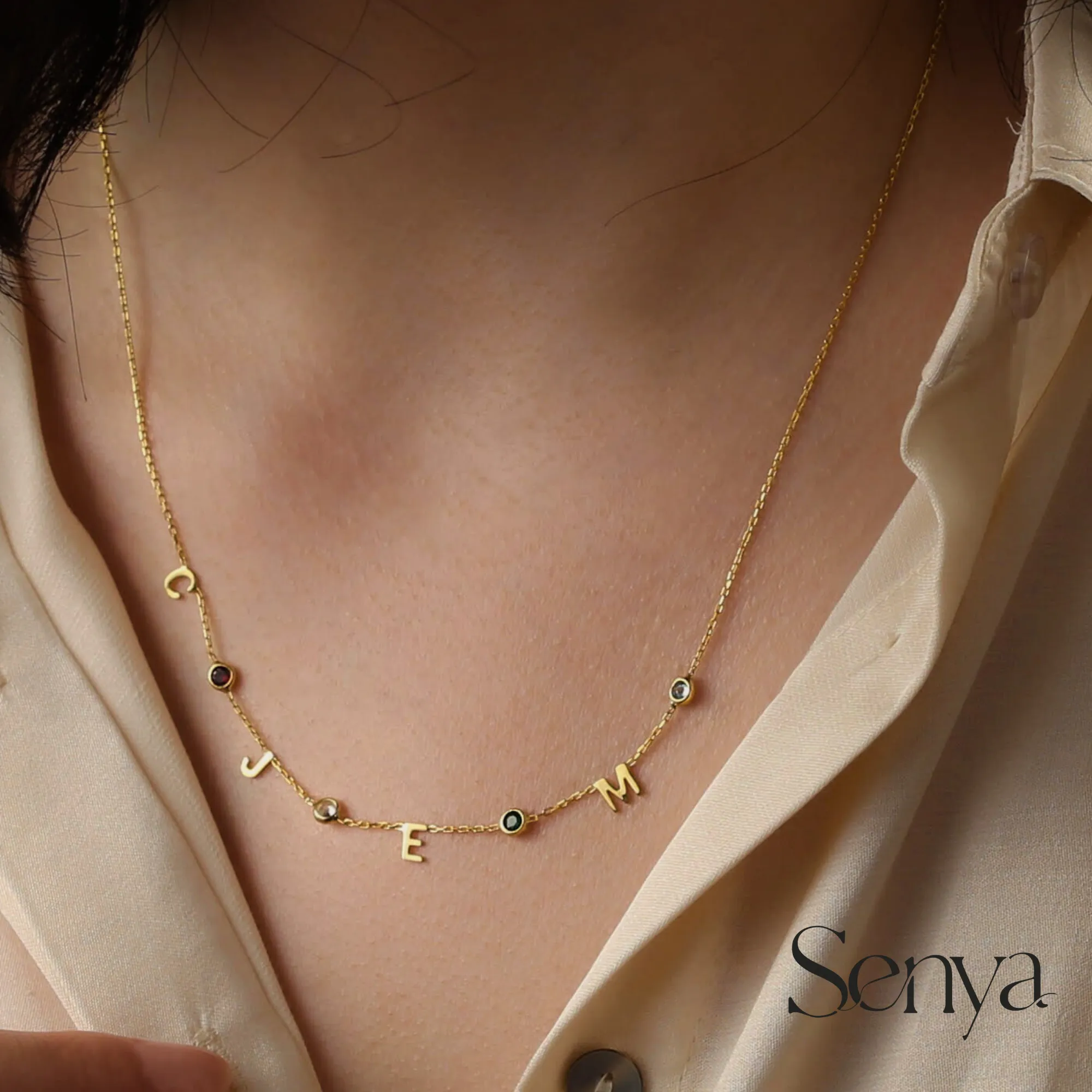Zella Birthstone Necklace