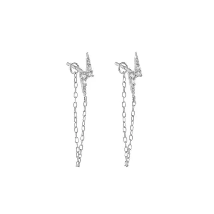 Zircon Tassel Dangle Earrings, Multiple Designs, Shimmering Stones, Gold/Silver Finish, Perfect for Weddings and Parties