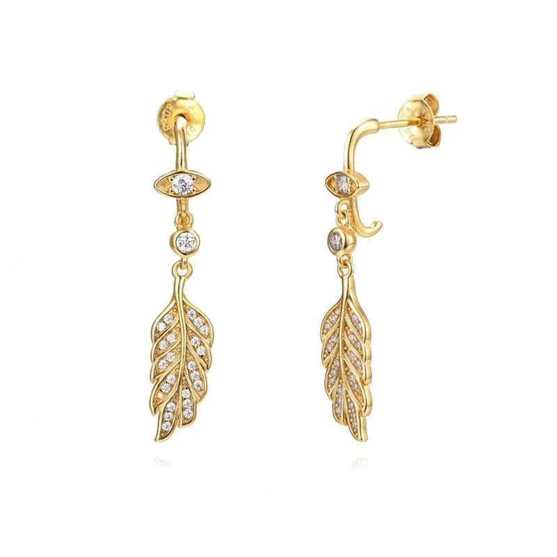 Zircon Tassel Dangle Earrings, Multiple Designs, Shimmering Stones, Gold/Silver Finish, Perfect for Weddings and Parties